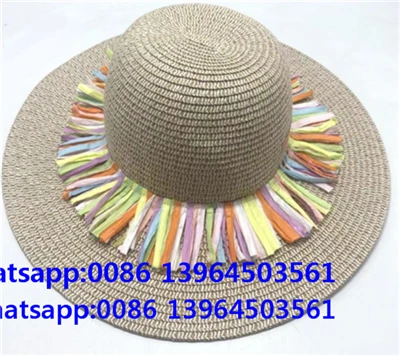 Barret de palla de moda per a dona
