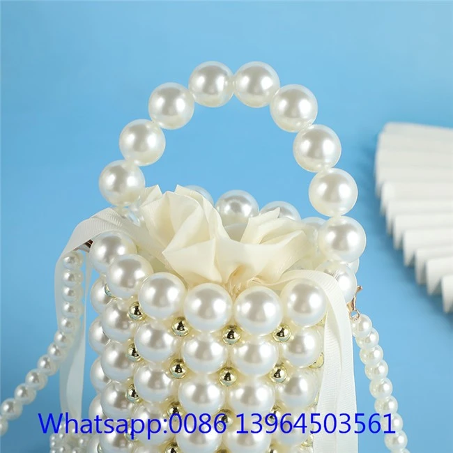 Vintage Pearl Bead Bag