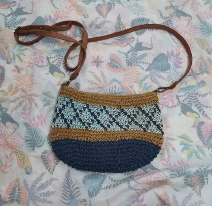Bossa dona crossbody de paper de ganxet