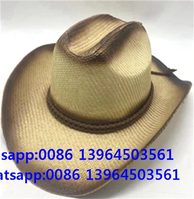 Barret de vaquer de palla unisex d'estil jazz