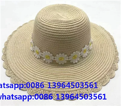 Daisy Ribbon Barret de palla de paper teixit d'ala ampla