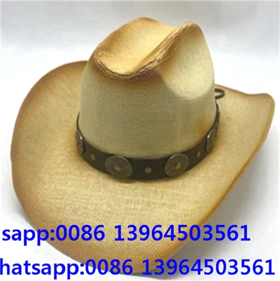 Barret Fedora de palla angoixat amb tira de botons