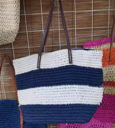 Bossa gran de dona Beidge&black Strip