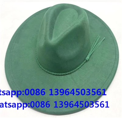 Barret Fedora verd de fantasia amb protecció solar