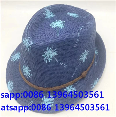 Barret de sol de cowboy de palla blava