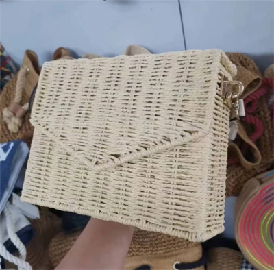 Bossa de platja Lady Rattan Natural