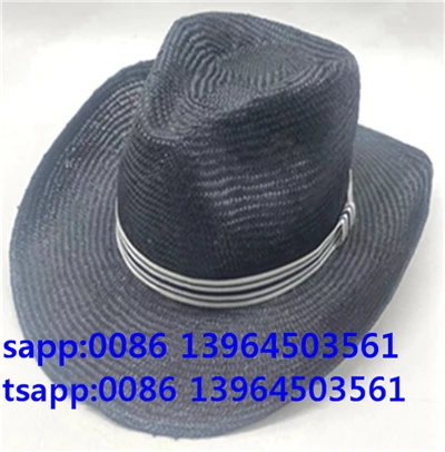 Gorra Fedora negra Gorra de Panamà a l'aire lliure per a home