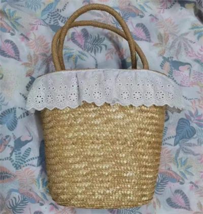 Bossa petita de dona de blat natural