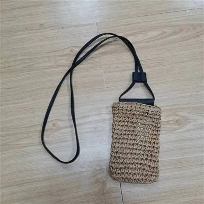 Bossa de telèfon de palla per a dona de Coloe marró