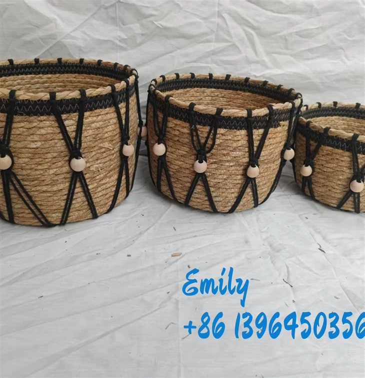 Woven Storage Baskets in Cupboard